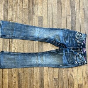 Vigoss Women’s Distressed Blue Skinny Jeans